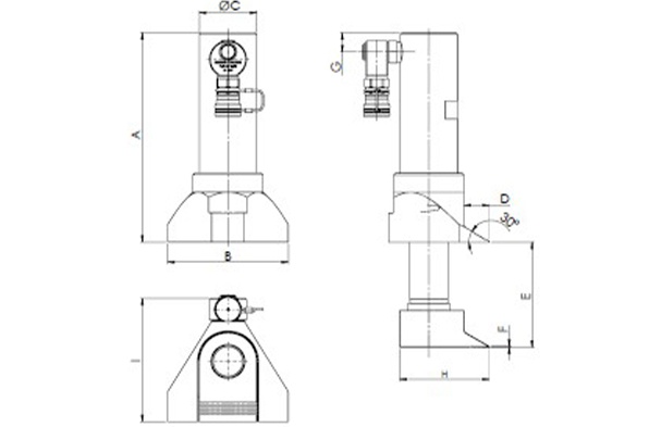 Hidrolik Kapı Açma Seti Rehobot DO111 [ 13 ton - 105mm Strok ] 